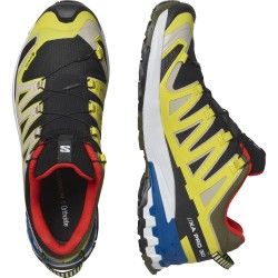 zapatillas para hombre Salomon Xa Pro 3d V9 GTX  color amarillo y negro