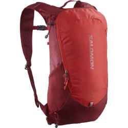 mochila pequeña de 10 litros salomon trailblazer 10 en color rojo